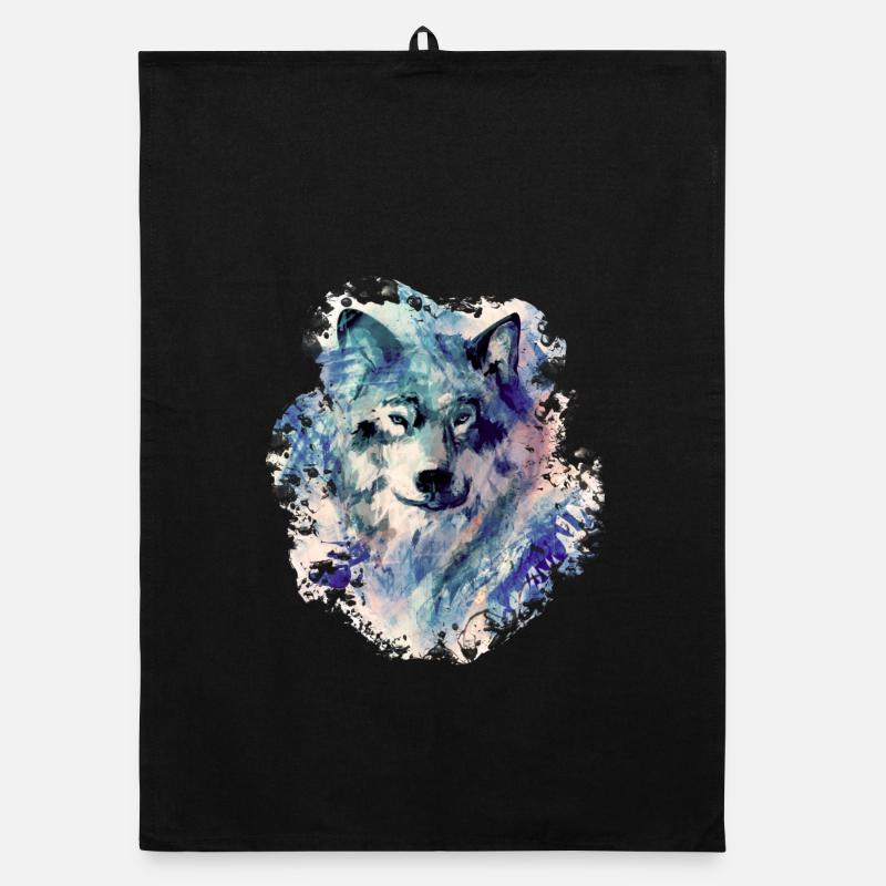 Wolf in the North Organic dish towel