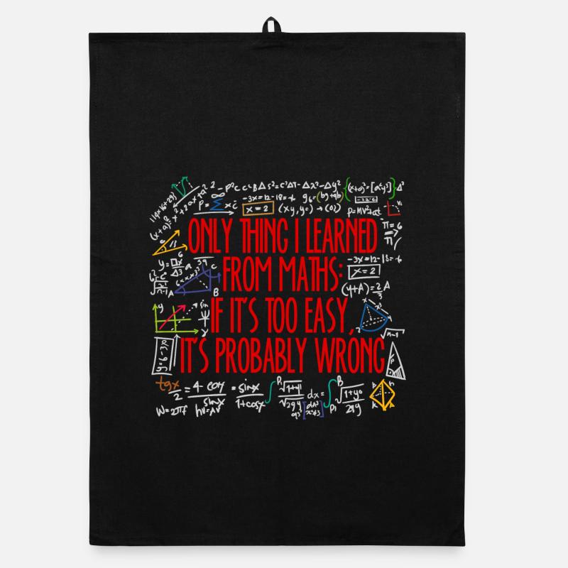 Math Math Algèbre Calcul De Dictons Drôles Torchon bio