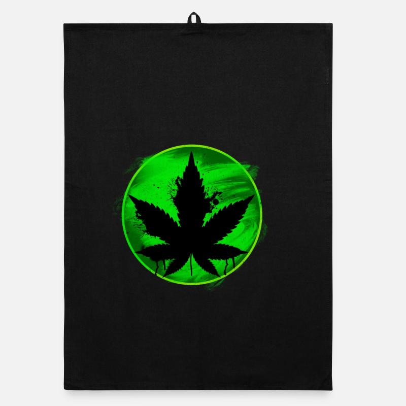 feuille de cannabis Torchon bio