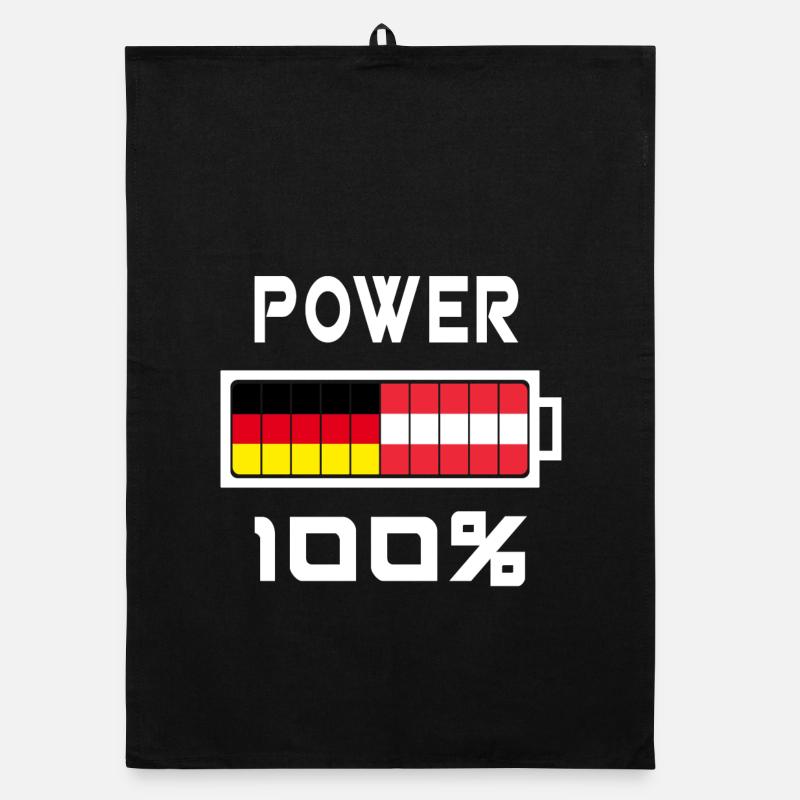 Germany and Austria Power 100% Organic dish towel