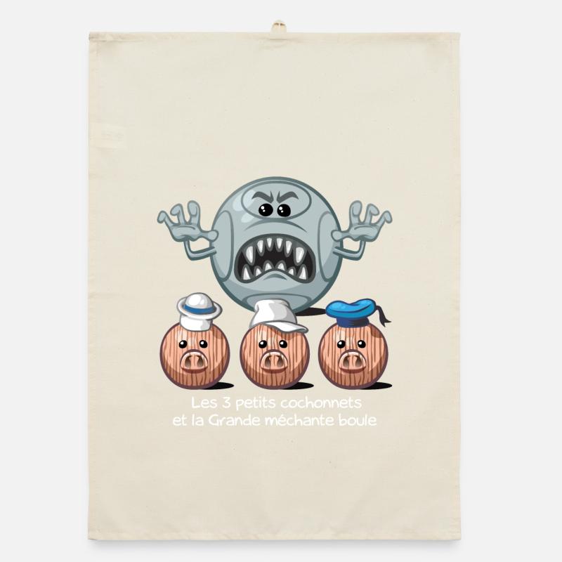 Les 3 petits cochonnets Organic Geschirrtuch