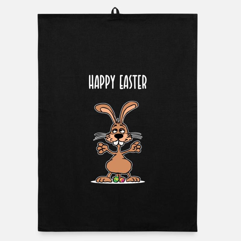 Funny Easter Bunny Funny Saying Easter Bunny Easter Organic dish towel