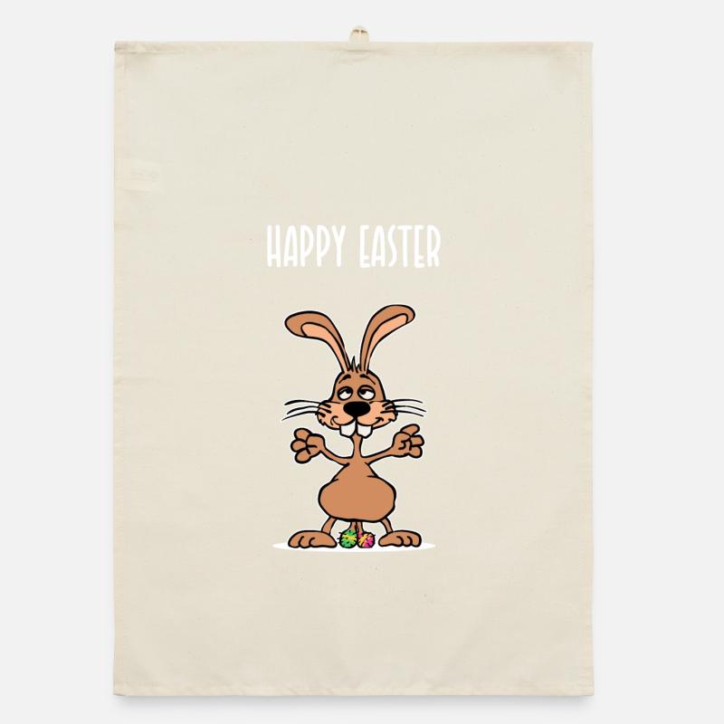 Funny Easter Bunny Funny Saying Easter Bunny Pâques Torchon bio