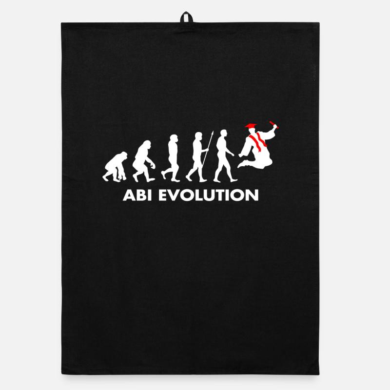 Abitur Abiturient Schulabschluss Evolution Abi Organic Geschirrtuch