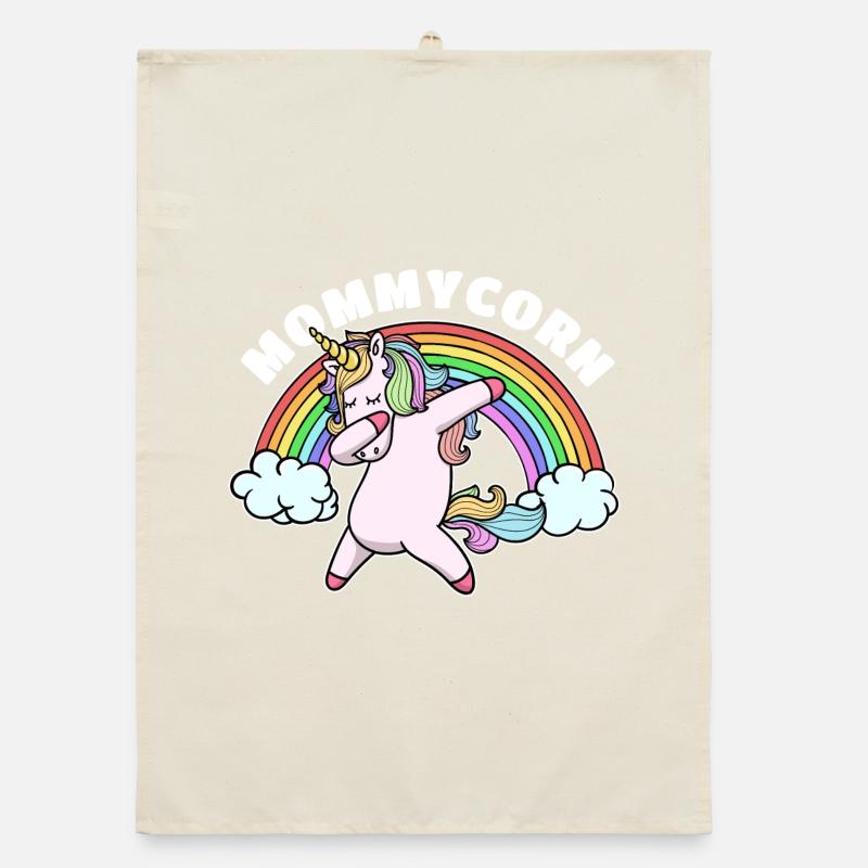 Mama Einhorn Alles Gute Muttertag Beste Mutter Organic Geschirrtuch