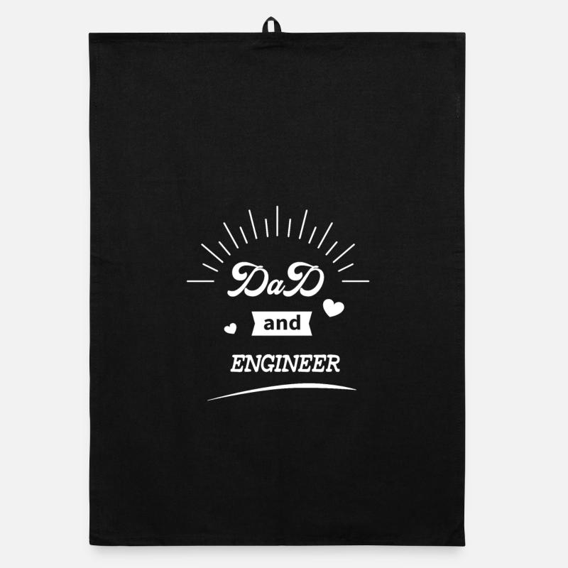 Dad And Engineer, Best Gift for Engineer Dad Organic dish towel