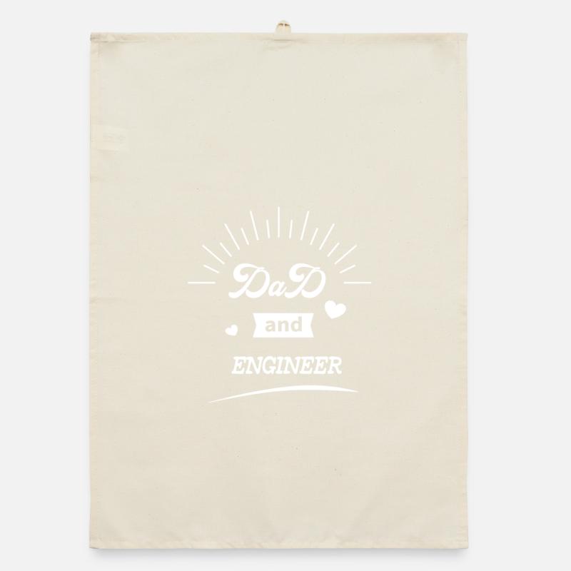 Dad And Engineer, Best Gift for Engineer Dad Organic dish towel
