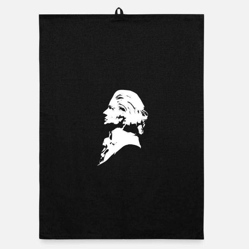 Mozart - Organic Geschirrtuch - Schwarz