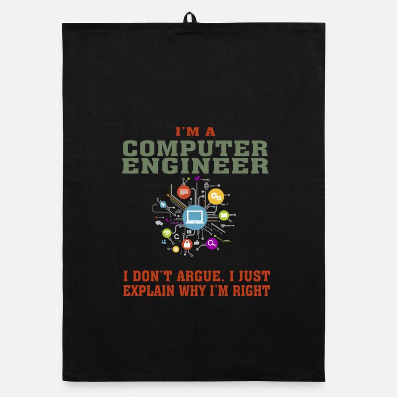 Bestseller Computer Engineer Tshirt, Keep Calm Organic dish towel