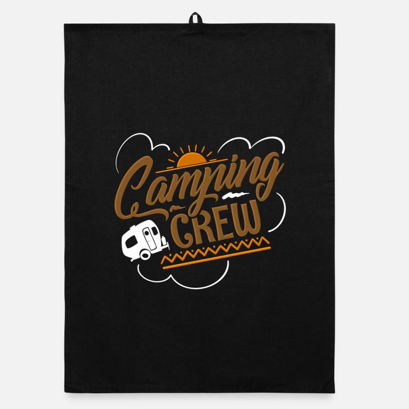 Camper camping crew team Organic dish towel