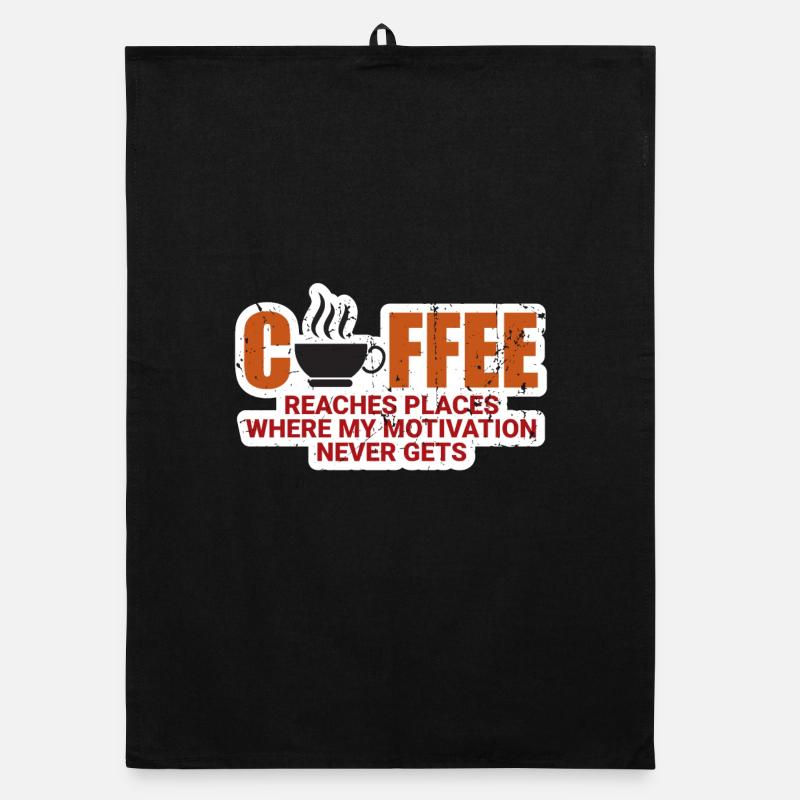 Coffee Motivation Organic dish towel
