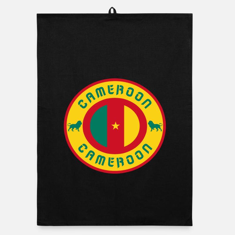 Cameroon vintage circle / gift idea Organic dish towel