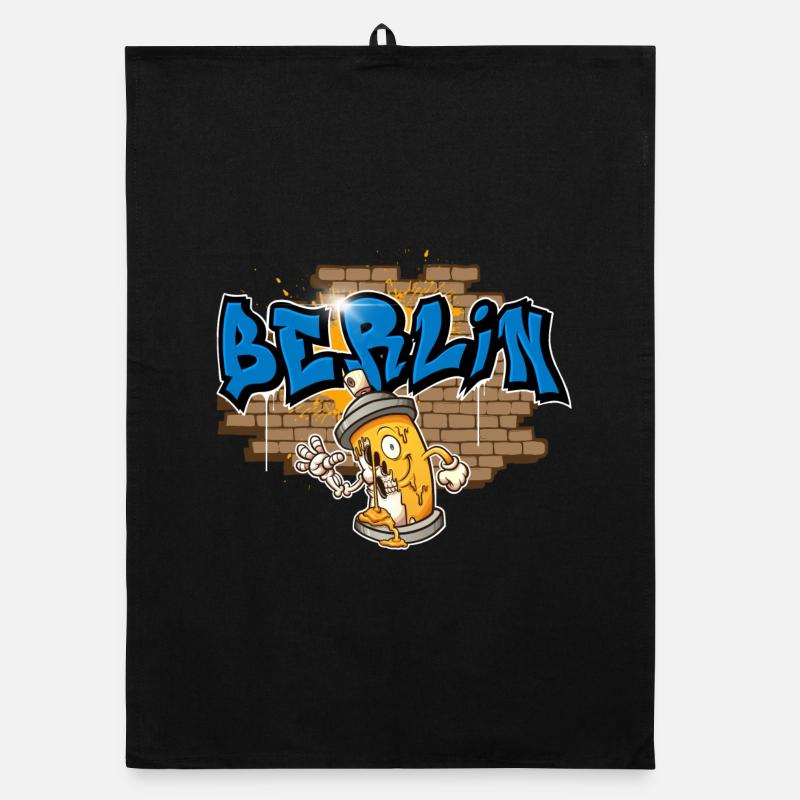 Graffiti de Berlin Torchon bio