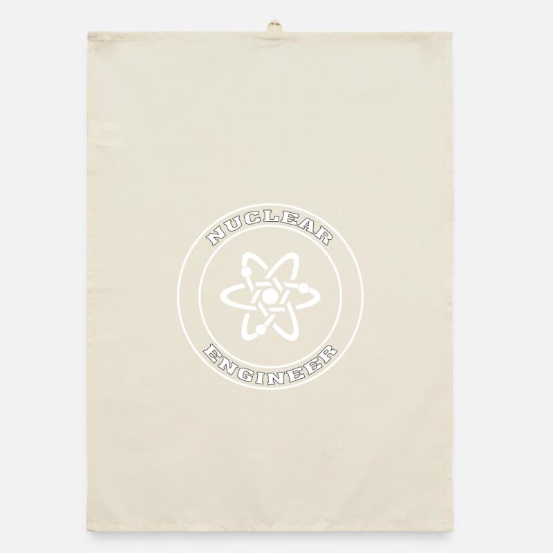 Nuclear Engineer Geschenk, Nuclear Engineering Shirt Organic Geschirrtuch