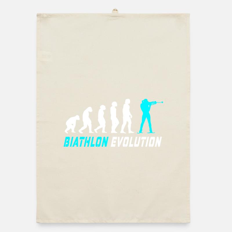 Conception / idée cadeau Evolution biathlon Torchon bio