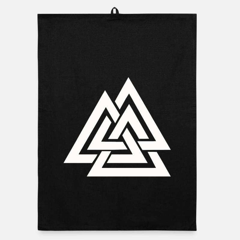 Valknut Wikinger Organic Geschirrtuch