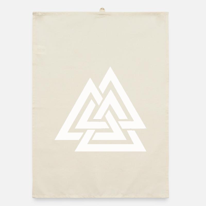 Valknut Wikinger Organic Geschirrtuch