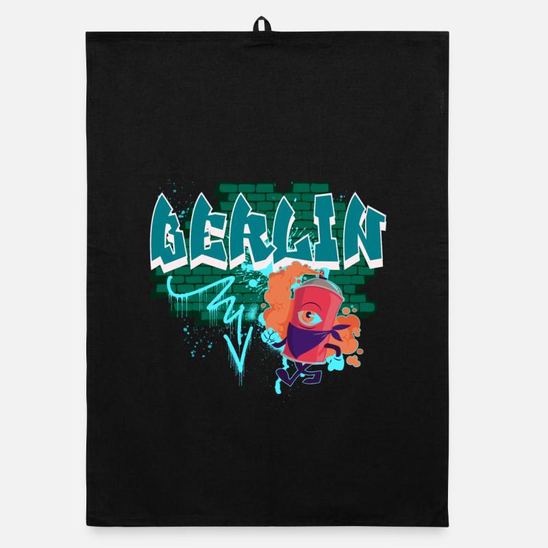 Graffiti de Berlin Torchon bio