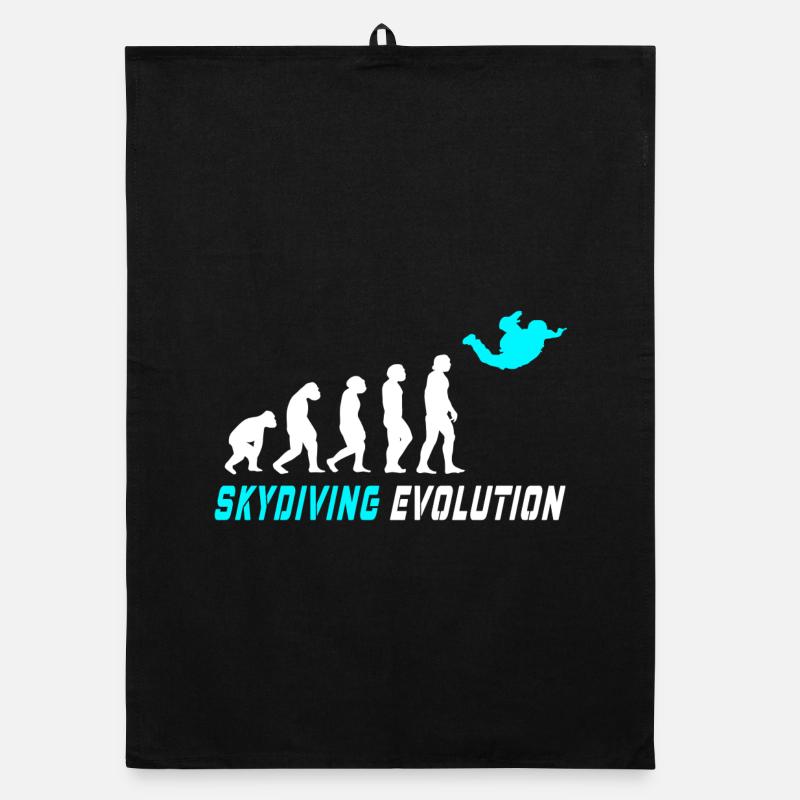 Conception d'évolution de parachute / idée cadeau Torchon bio