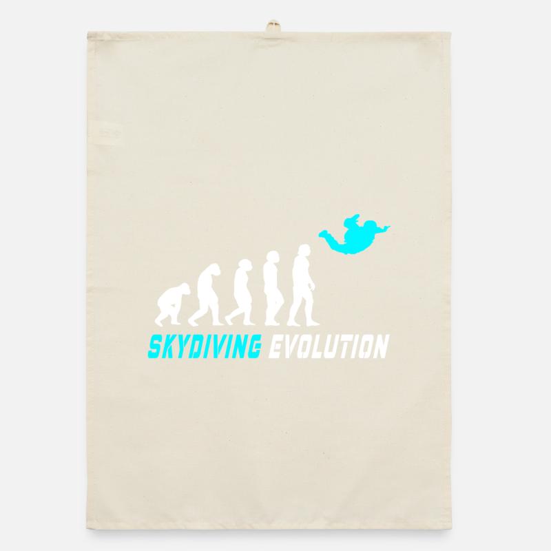Fallschirm Evolution Design / Geschenkidee Organic Geschirrtuch
