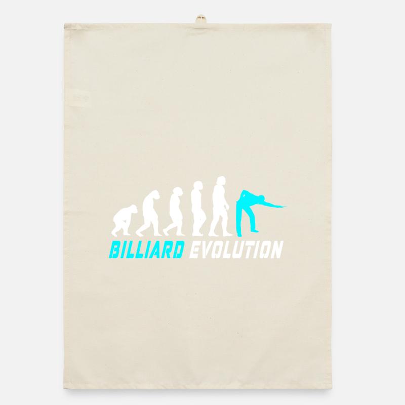 Billiard evolution design / gift idea Organic dish towel