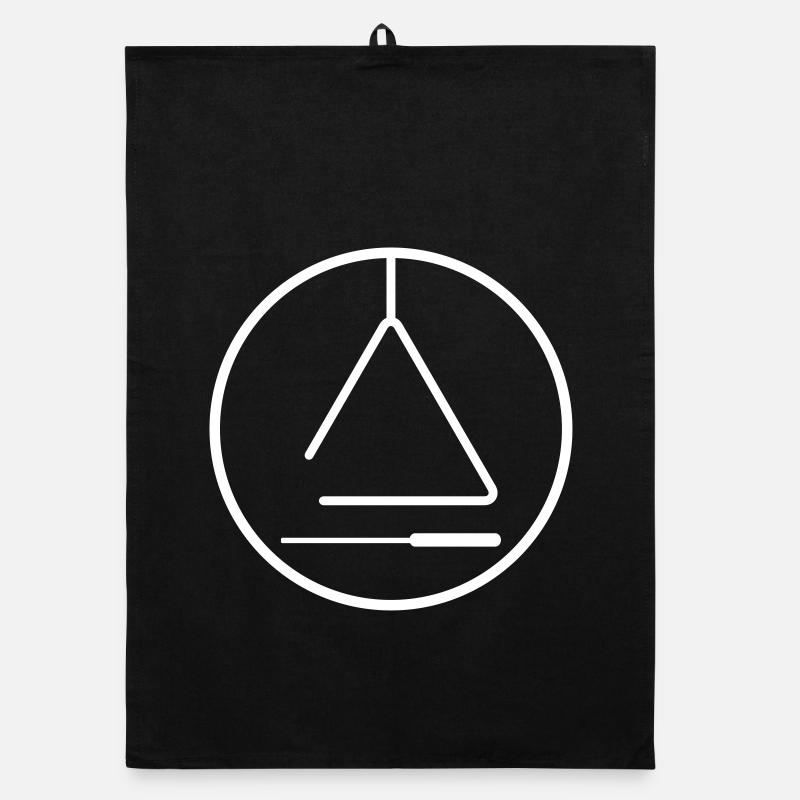 Logo triangle élégant minimal pour les batteurs Torchon bio