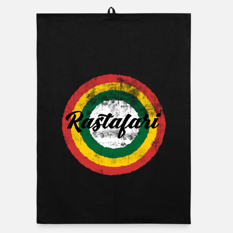 Conception arc-en-ciel rastafari Torchon bio