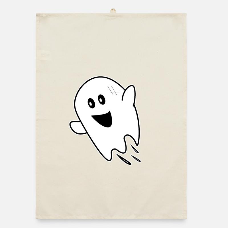 Ghost ghost halloween Organic dish towel