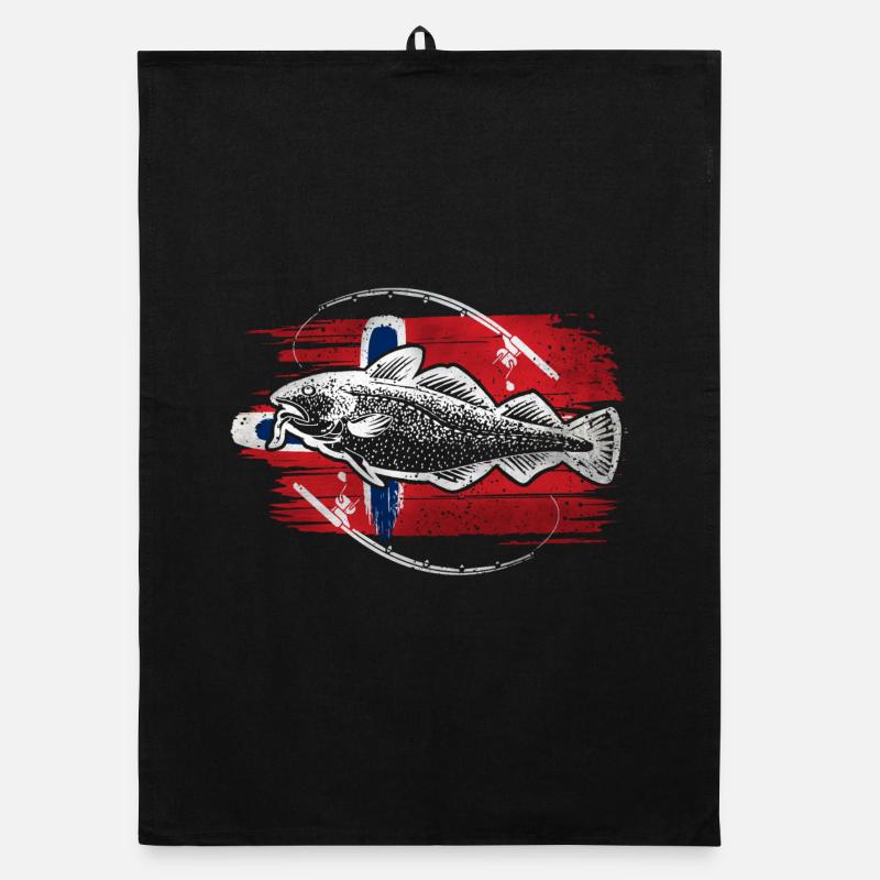 La pêche à la morue de Norvège Torchon bio