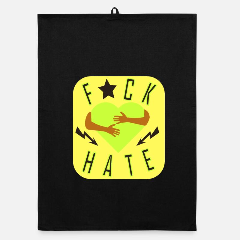 Against hatred Organic dish towel
