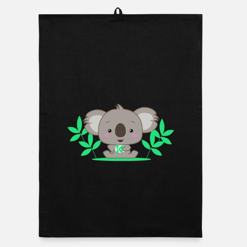 Bébé koala mignon Torchon bio