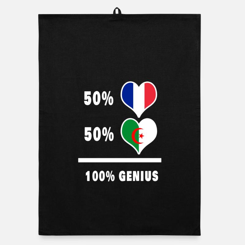 Frankreich und Algerien 100% awesome / Geschenk Organic Geschirrtuch