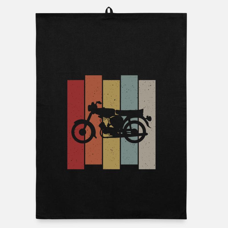 Retro Simson Schwalbe S51 DDR Ossi Moped Geschenk Organic Geschirrtuch