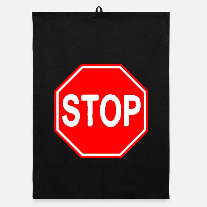 Panneau stop Torchon bio