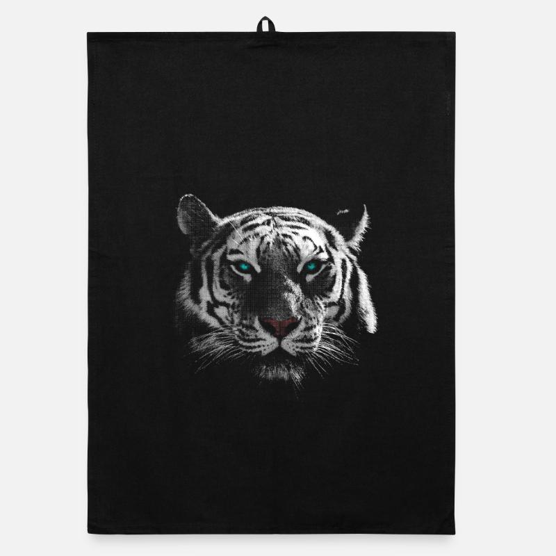 Weisser Tiger Organic Geschirrtuch