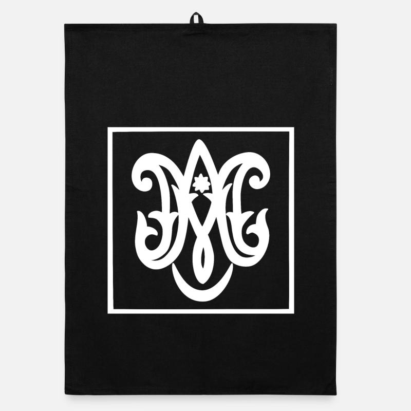 Ave Maria (dunkel) Organic Geschirrtuch