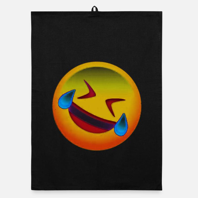 Laughing face Organic dish towel