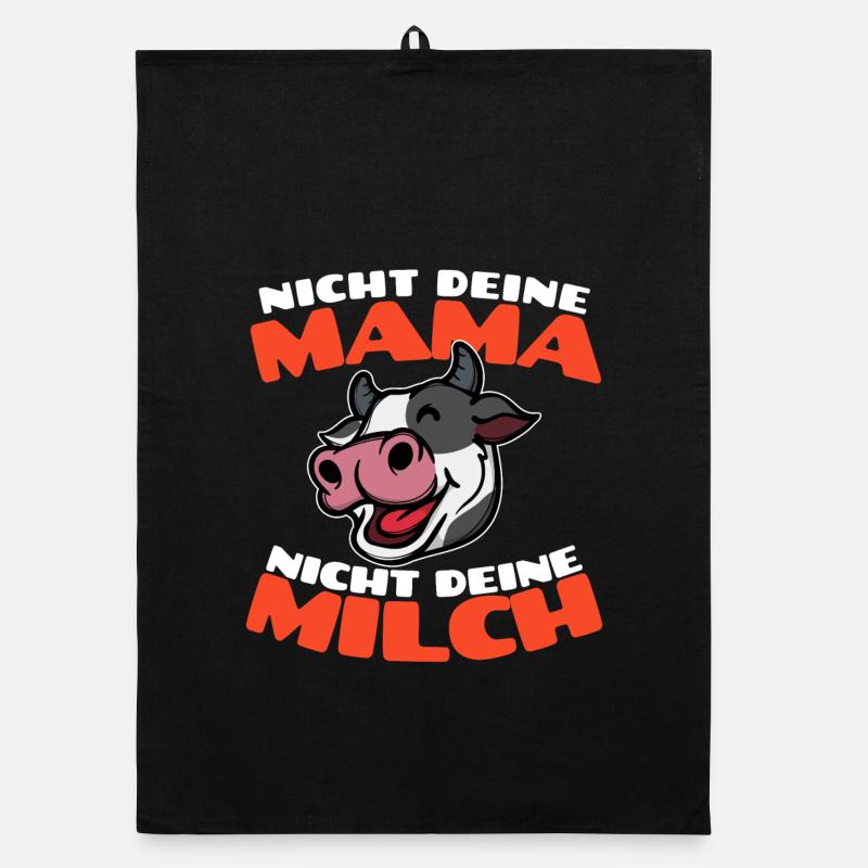 Kuh Vegan Statement Tierschutz Organic Geschirrtuch