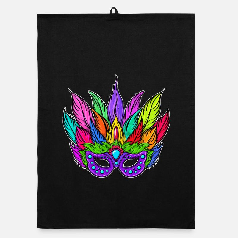 Masques Carnaval carnaval Torchon bio