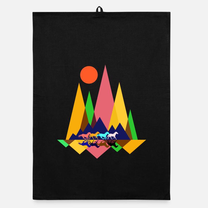 Tier Pferde Organic Geschirrtuch