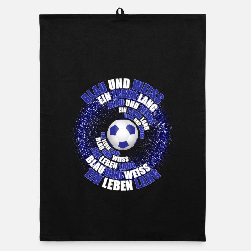 Blau und Weiss ein Leben lang Organic Geschirrtuch