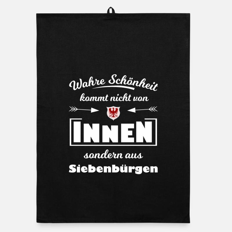 Siebenbürgen - Organic Geschirrtuch - Schwarz