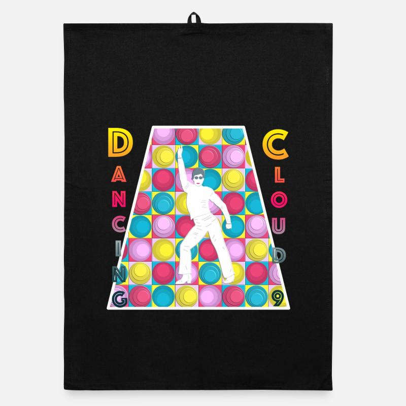 Retro - Disco - Danser - années 70 Torchon bio