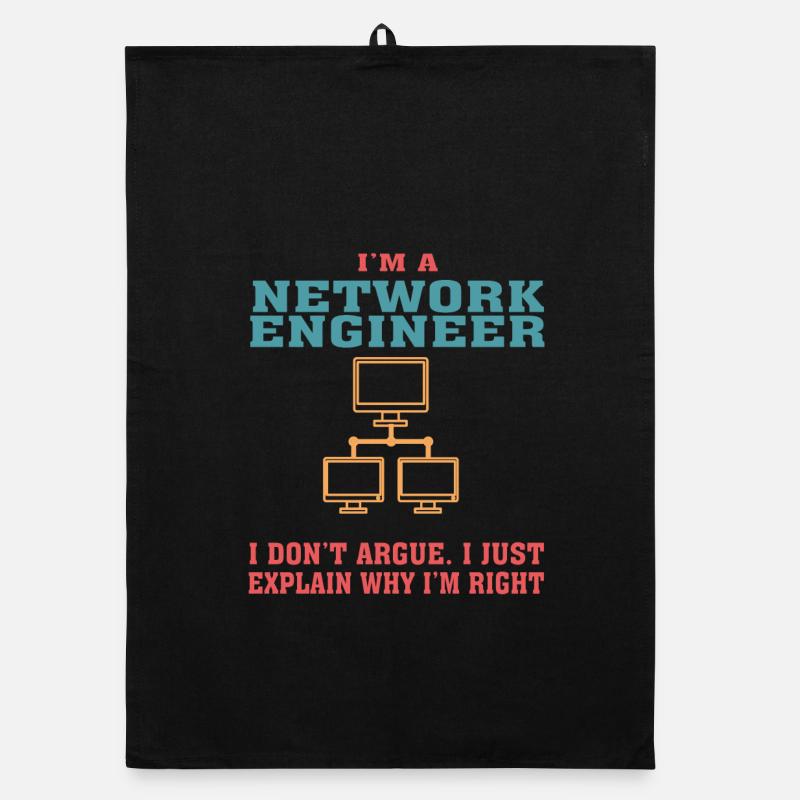 Lustiges Network Engineering Angebot für Network Engine Organic Geschirrtuch