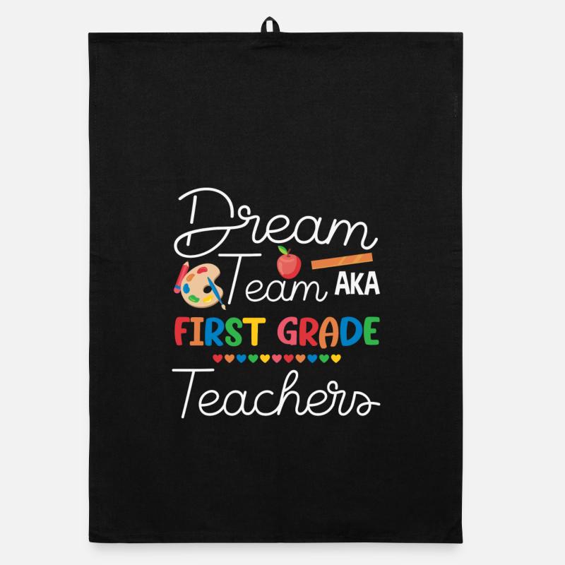 Dream Team First Grade Back To School Organic dish towel