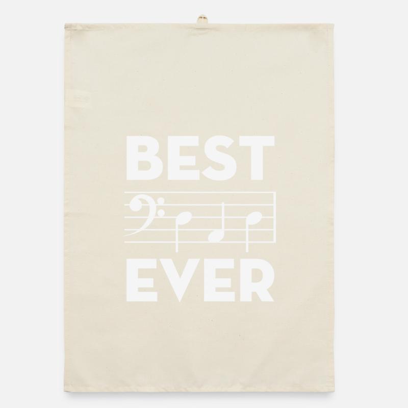 Best Dad Ever Music Note Chords Organic dish towel