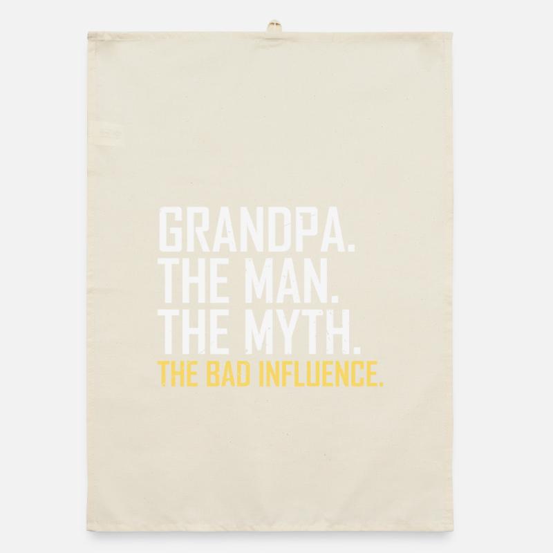 Opa Mann Mythos Der schlechte Einfluss Organic Geschirrtuch