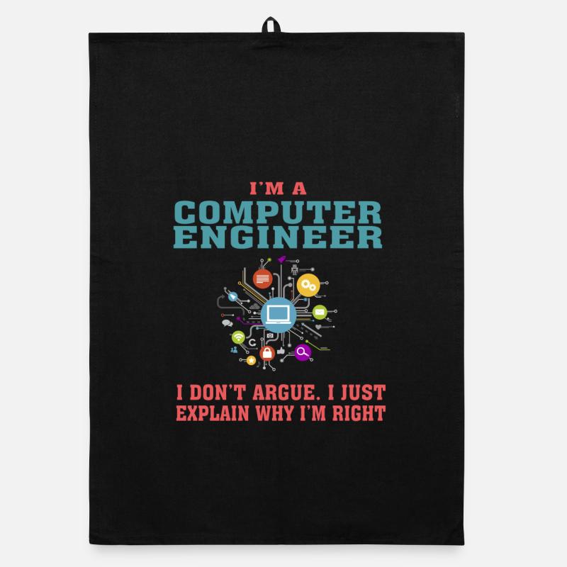 Lustiges Computer Engineering Zitat für Computer Engi Organic Geschirrtuch