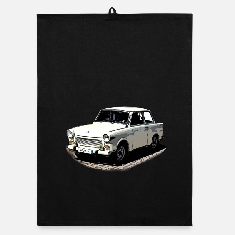 Trabant DDR - Organic Geschirrtuch - Schwarz