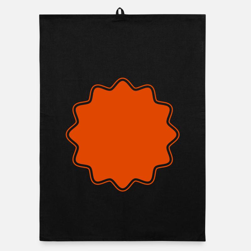 Emblem | Form | Star Round Corners (Vectorgraphic) Organic dish towel